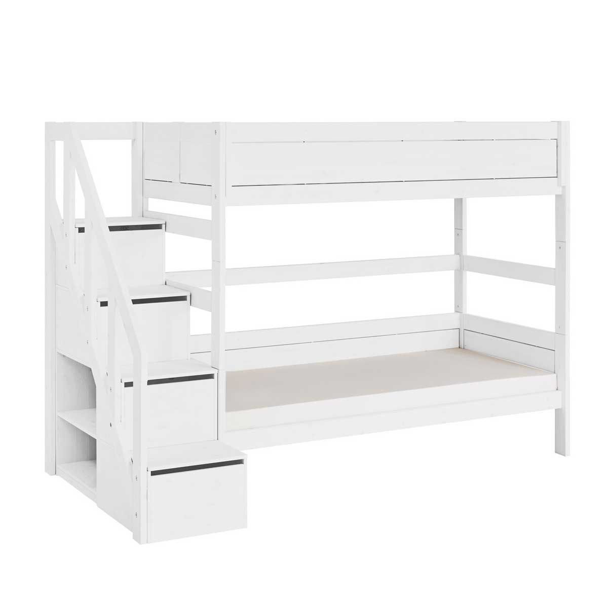 Lifetime Etagenbett 177 cm Kiefer mit Treppe weiß